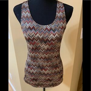 Smart Set stretchy tank top in tan and brown colours. Size XS